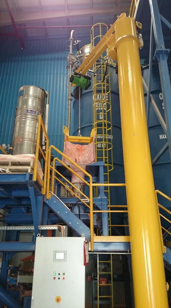 Ingtec AG - big bag unloading station crane